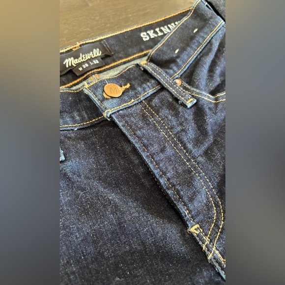 Madewell‎ Men's Size 28/32 Skinny Dark Wash Jeans Stretch Denim #J9499 - Picture 11 of 14